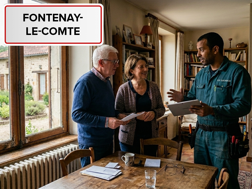 Installation de pompe à chaleur à Fontenay-le-Comte (85200) en Vendée